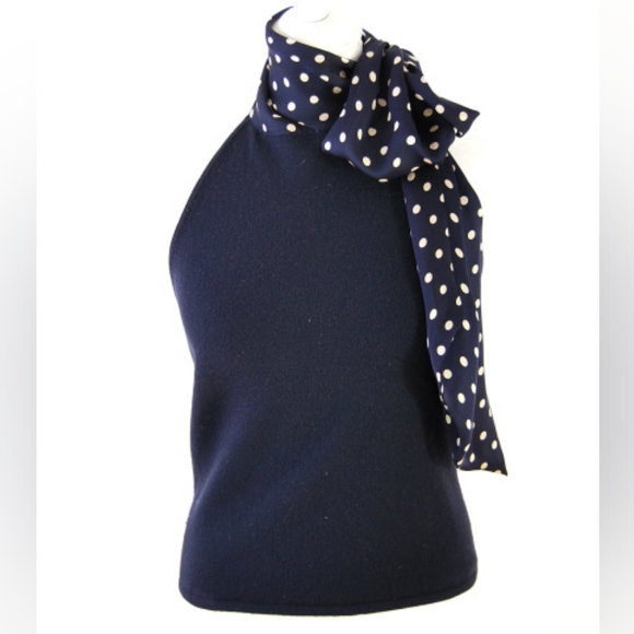 Ralph Lauren Black Label, Cashmere blend & Silk halter top, Small - Picture 2 of 10
